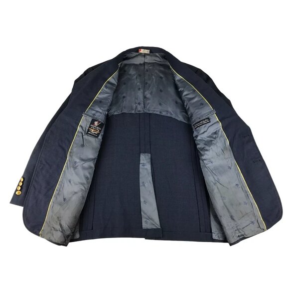 Austin Reed Mens Blue Inner‎ Pockets Long Sleeve Collared Blazer Jacket Size L - Picture 5 of 10